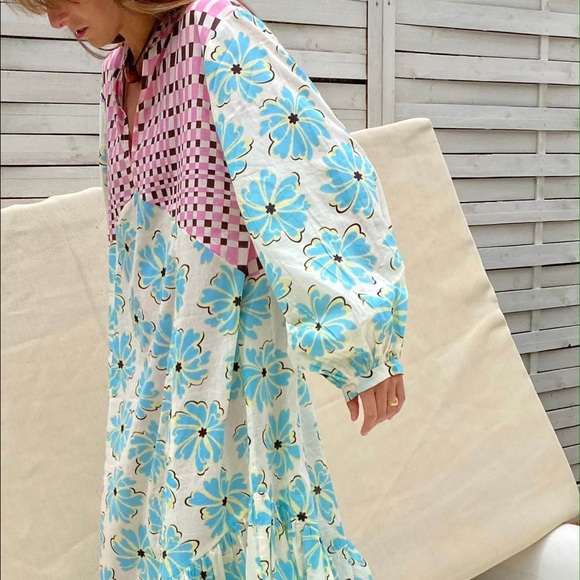gimaguas Dresses & Skirts - Gimagaus Parati Dress - Flower / Chess